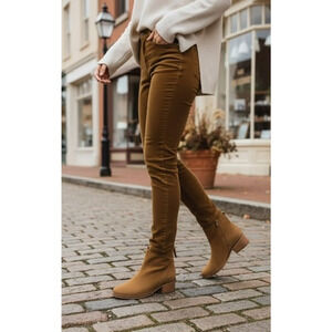 NWOT Steve Madden Legally Ankle Booties Womens 5.5 Brown‎ Back Zip Block Heel